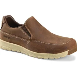 Carolina Men's S-117 Aluminum Toe Slip-On Work Shoe - Brown - CA5572