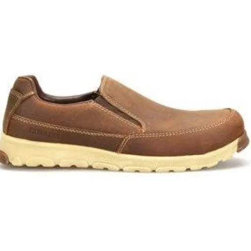 Carolina Men's S-117 Aluminum Toe Slip-On Work Shoe - Brown - CA5572
