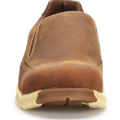 Carolina Men's S-117 Aluminum Toe Slip-On Work Shoe - Brown - CA5572