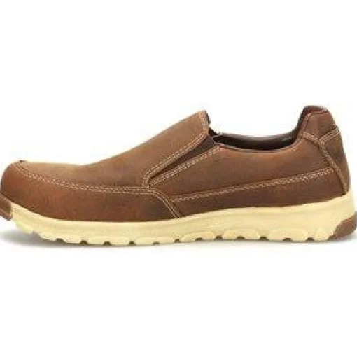 Carolina Men's S-117 Aluminum Toe Slip-On Work Shoe - Brown - CA5572