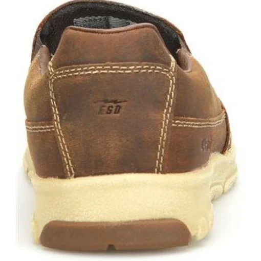 Carolina Men's S-117 Aluminum Toe Slip-On Work Shoe - Brown - CA5572