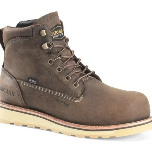 Carolina Men's Staple Gun 6" Carbon Comp Toe WP Work Boot -Brown- CA7572