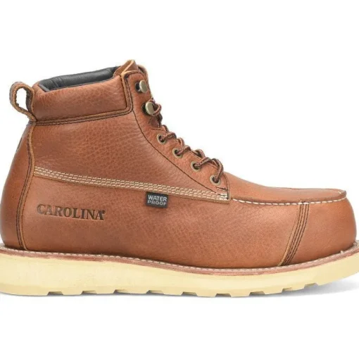Carolina Men's Staple Gun 6" ST Waterproof Work Boot -Tan- CA7070
