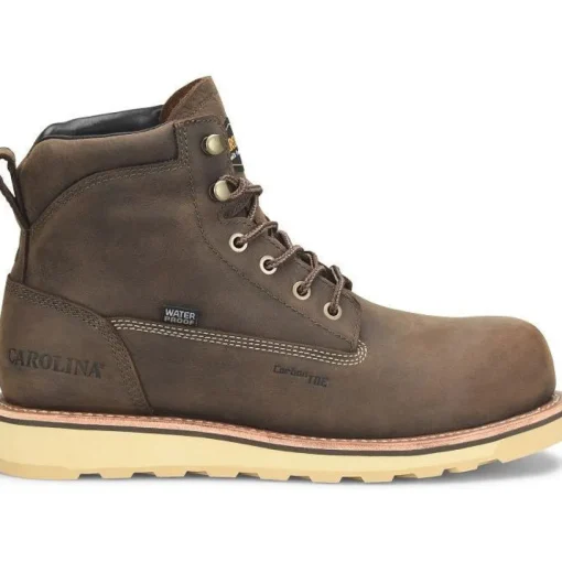 Carolina Men's Staple Gun 6" Carbon Comp Toe WP Work Boot -Brown- CA7572