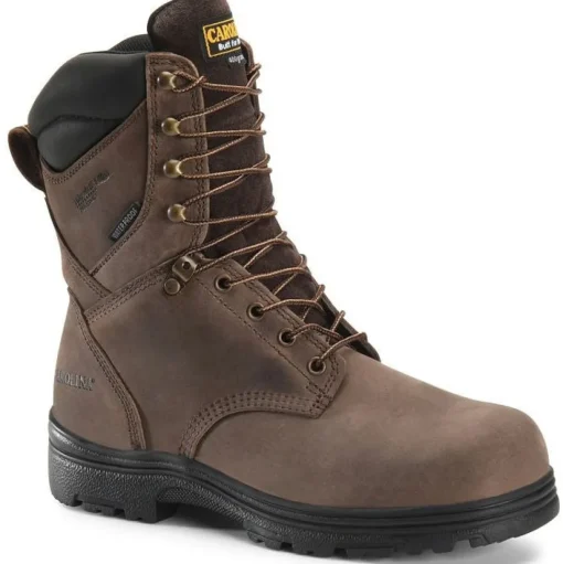 Carolina Men's Surveyor 8" Steel Toe WP Slip Resist Work Boot -Brown- CA3534