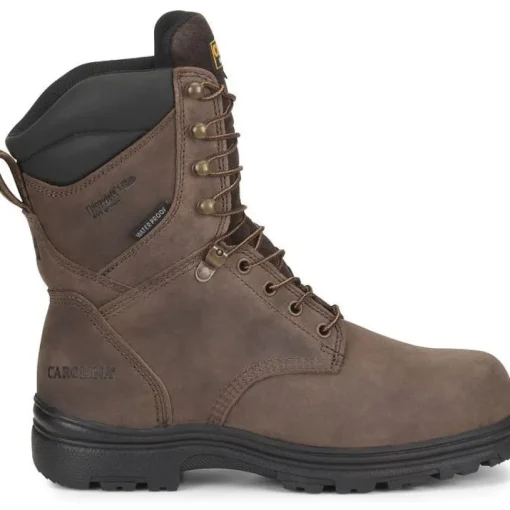 Carolina Men's Surveyor 8" Steel Toe WP Slip Resist Work Boot -Brown- CA3534