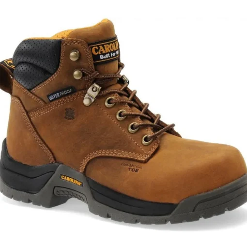 Carolina Women's Raleigh 6" Comp Toe WP Slip Resist Work Boot -Brown- CA1620