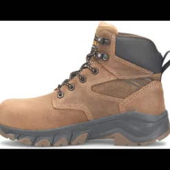Carolina Women's Sage 6" Comp Toe WP Slip Resist Work Boot -Brown- CA5679