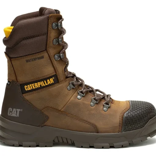 Cat Men's Accomplice X 8" Steel Toe WP Work Boot - Brown - P91642