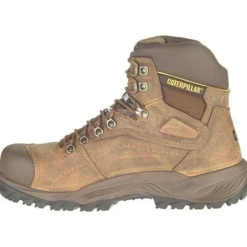 CAT Men's Diagnostic Hi WP Insulated Stl Toe Work Boot - Brown- P89940