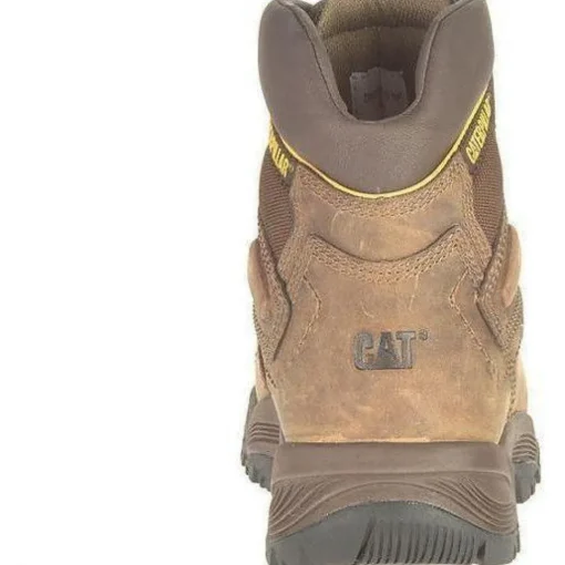 CAT Men's Diagnostic Hi WP Insulated Stl Toe Work Boot - Brown- P89940