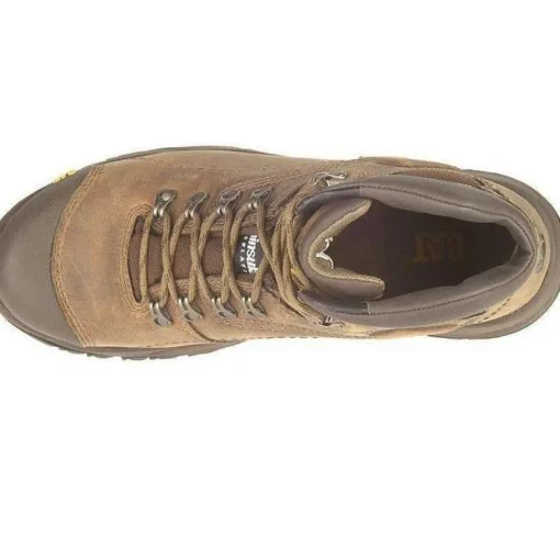 CAT Men's Diagnostic Hi WP Insulated Stl Toe Work Boot - Brown- P89940