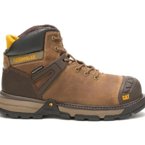 CAT Men's Excavator Superlite WP Soft Toe Work Boot - Beige - P51052
