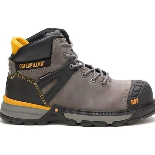 CAT Men's Excavator Superlite Nano Toe WP Work Boot - Pewter - P91197