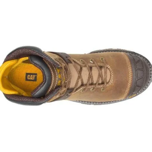 CAT Men's Excavator Superlite WP Soft Toe Work Boot - Beige - P51052
