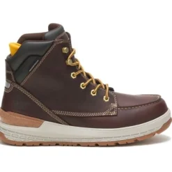 Cat Men's Impact Soft Toe WP Slip Resist Work Boot -Friar Brown- P51076
