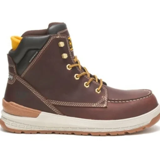 Cat Men's Impact Waterproof Carbon Comp Toe Work Boot - Brown - P91402