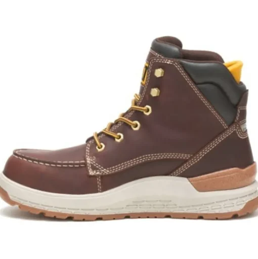 Cat Men's Impact Waterproof Carbon Comp Toe Work Boot - Brown - P91402