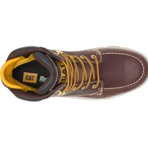 Cat Men's Impact Waterproof Carbon Comp Toe Work Boot - Brown - P91402