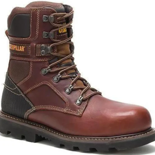 CAT Men's Indiana 2.0 8" Stl Toe WP Imported Work Boot - Brown - P90870
