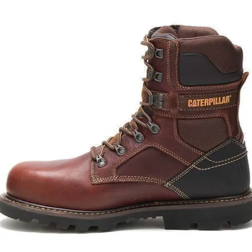 CAT Men's Indiana 2.0 8" Stl Toe WP Imported Work Boot - Brown - P90870