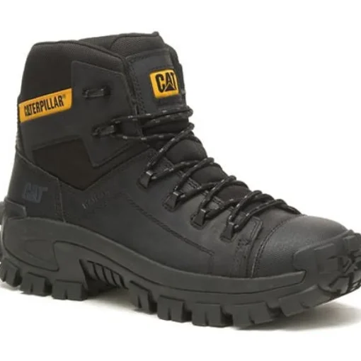 CAT Men's Invader Comp Toe Waterproof Hiker Work Boot -Black- P91542