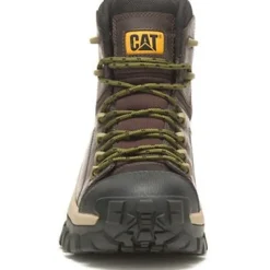 CAT Men's Invader Comp Toe Waterproof Hiker Work Boot -Coffee- P91541