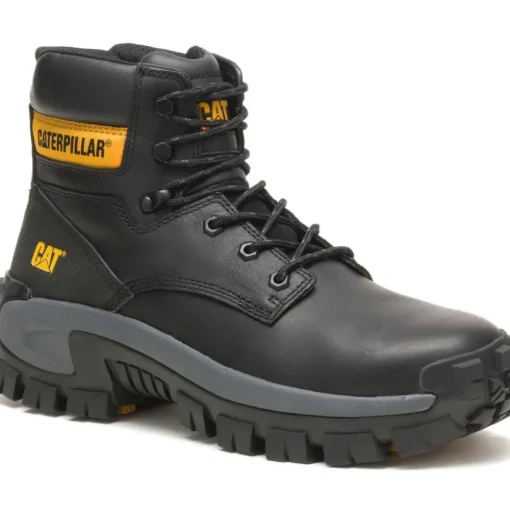 CAT Men's Invader Hi Steel Toe Work Boot - Black - P91287