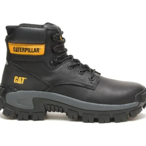 CAT Men's Invader Hi Steel Toe Work Boot - Black - P91287