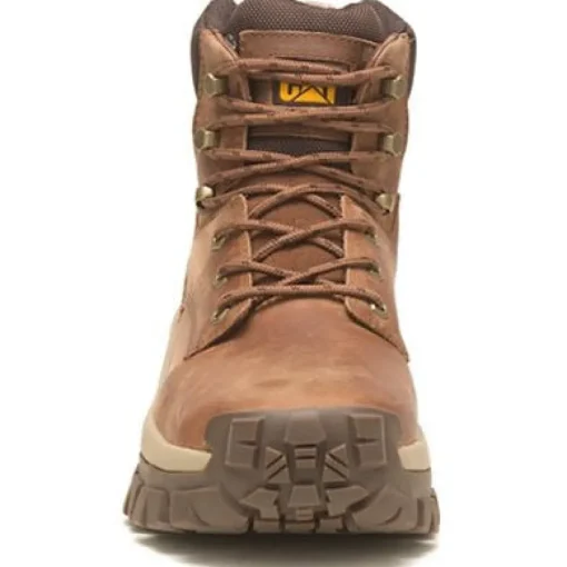 CAT Men's Invader Hi Steel Toe Slip Resist Work Boot -Mushroom- P91596