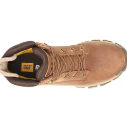 CAT Men's Invader Hi Steel Toe Slip Resist Work Boot -Mushroom- P91596