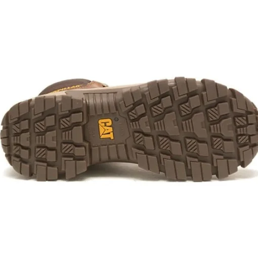 CAT Men's Invader Hi Steel Toe Slip Resist Work Boot -Mushroom- P91596