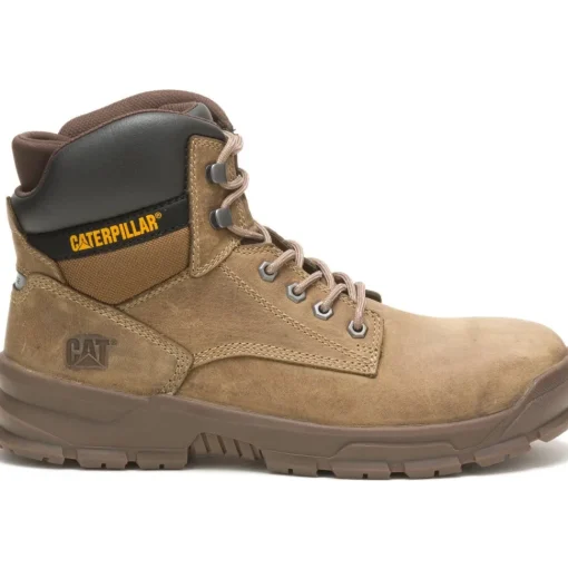 CAT Men's Mobilize Alloy Toe Work Boot - Fossil - P91268