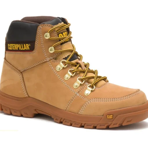 CAT Men's Outline 6" Work Boot - Wheat - P74086