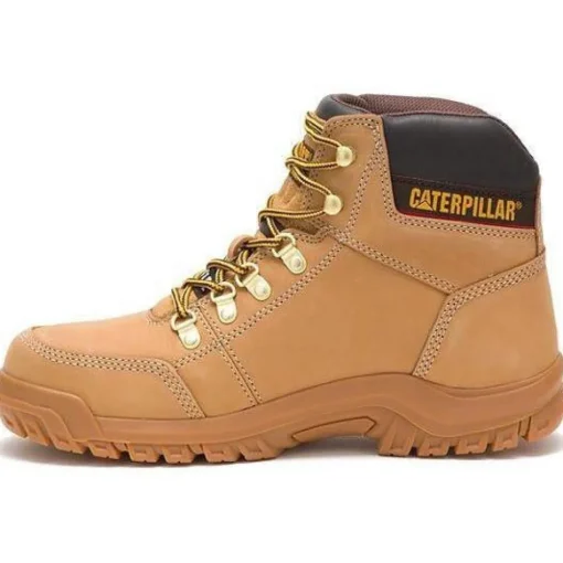 CAT Men's Outline Steel Toe Work Book - Wheat - P90801