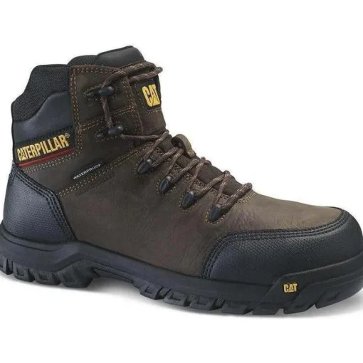 CAT Men's Resorption WP Comp Toe Work Boot - Black - P90977