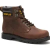 CAT Men's Second Shift 6" Work Boot - Dark Brown - P72593