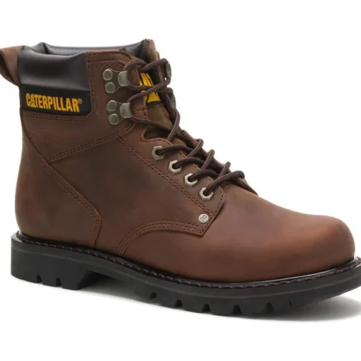 CAT Men's Second Shift 6" Work Boot - Dark Brown - P72593