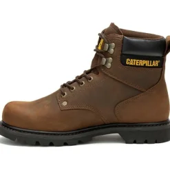Cat Men's Second Shift Soft Toe WP Slip Resist Work Boot -Brown- P51086