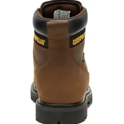 Cat Men's Second Shift Soft Toe WP Slip Resist Work Boot -Brown- P51086