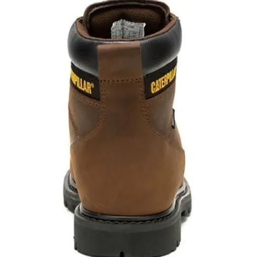 Cat Men's Second Shift Soft Toe WP Slip Resist Work Boot -Brown- P51086