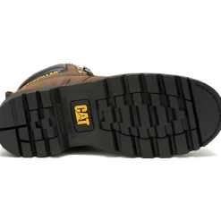 Cat Men's Second Shift Soft Toe WP Slip Resist Work Boot -Brown- P51086
