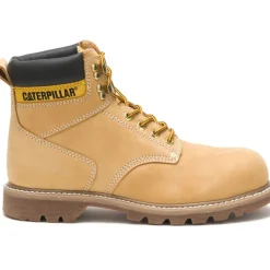 CAT Men's Second Shift Steel Toe Work Boot - Honey Nubuck - P89162