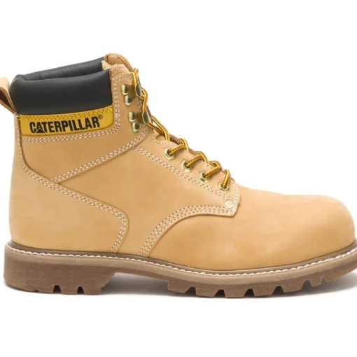 CAT Men's Second Shift Steel Toe Work Boot - Honey Nubuck - P89162