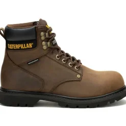 Cat Men's Second Shift Steel Toe WP Slip Resist Work Boot -Brown- P91660