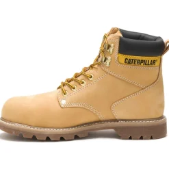 CAT Men's Second Shift Steel Toe Work Boot - Honey Nubuck - P89162