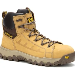 Cat Men's Threshold Rebound Comp Toe WP Work Boot- Honey- P91713
