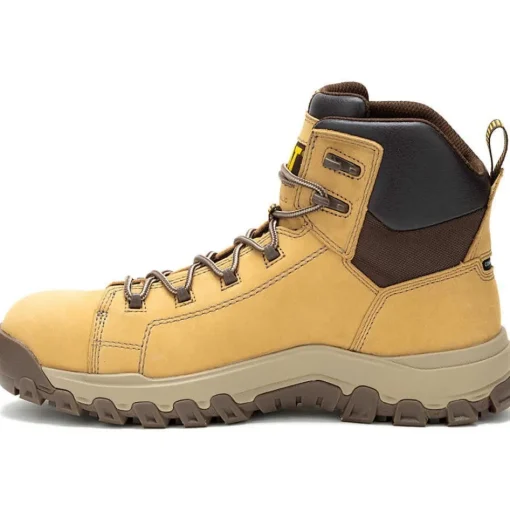 Cat Men's Threshold Rebound Comp Toe WP Work Boot- Honey- P91713
