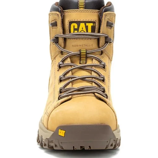 Cat Men's Threshold Rebound Comp Toe WP Work Boot- Honey- P91713