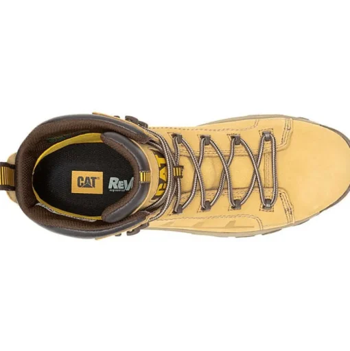 Cat Men's Threshold Rebound Comp Toe WP Work Boot- Honey- P91713